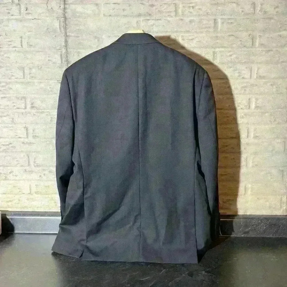 Pronto Uomo Platinum Sz 42R Black 100% Wool Blazer Jacket Sport Coat - Picture 2 of 9